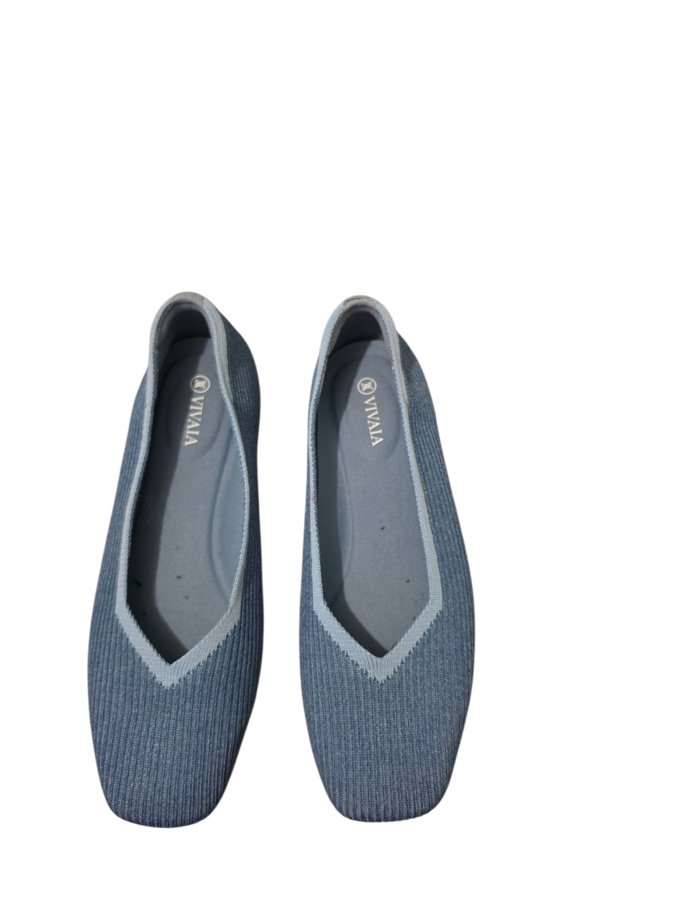 VIVALA Blue Knit Ballet Flats